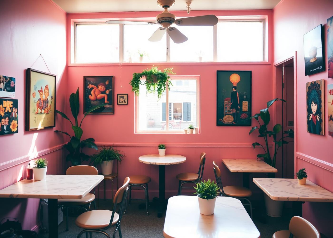 The Ugly Duckling luncheonette counter and dining room on Danforth Street in Portland